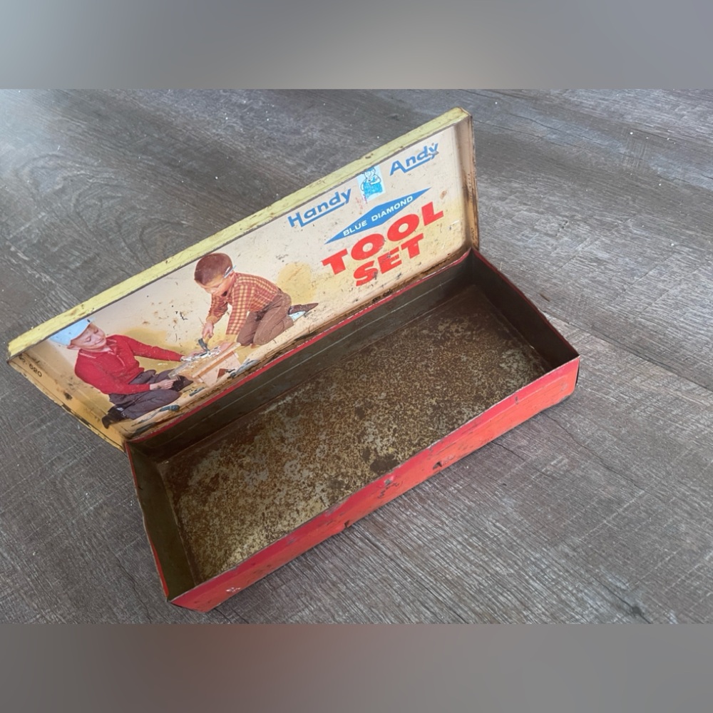 1950s-60s Handy Andy Tool Case, Empty‎
